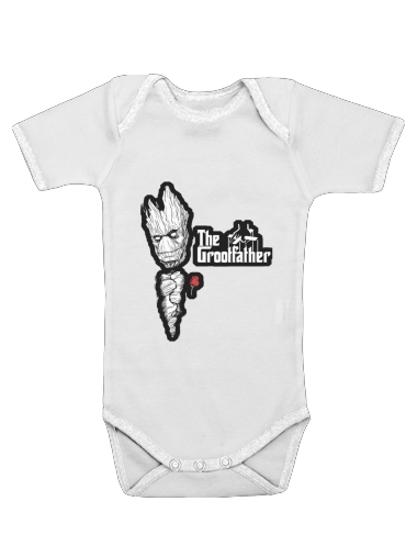  GrootFather is Groot x GodFather for Baby short sleeve onesies