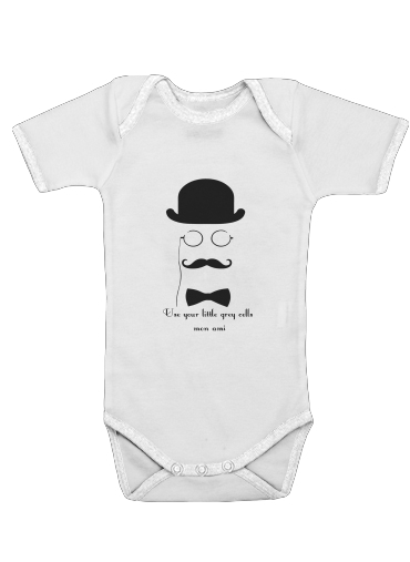  Hercules Poirot Quotes for Baby short sleeve onesies
