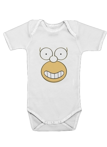  Homer Face for Baby short sleeve onesies