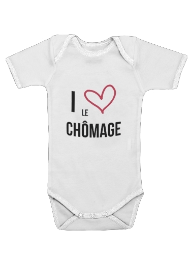  I love chomage for Baby short sleeve onesies
