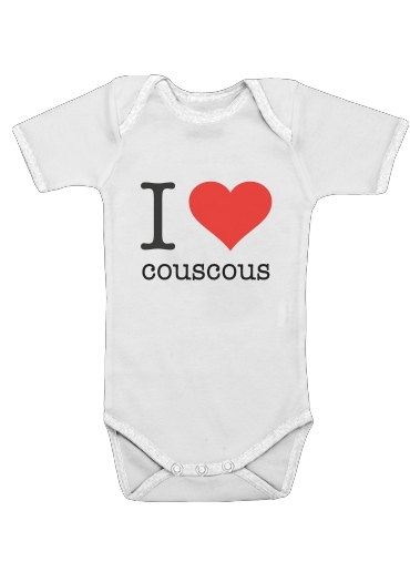  I love couscous for Baby short sleeve onesies