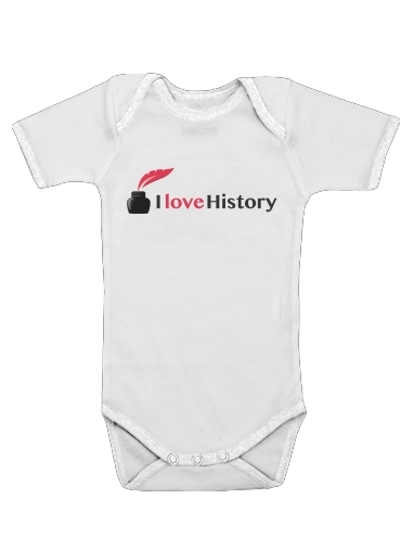  I love History for Baby short sleeve onesies