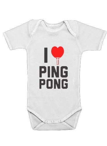  I love Ping Pong for Baby short sleeve onesies