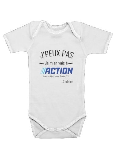  Je peux pas jai action for Baby short sleeve onesies
