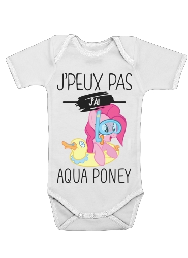  Je peux pas jai aqua poney girly for Baby short sleeve onesies