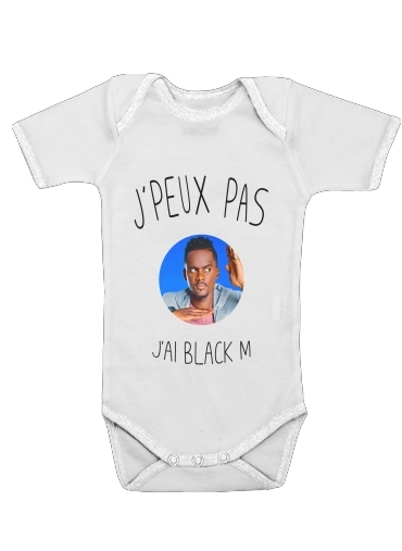  Je peux pas jai Black M for Baby short sleeve onesies