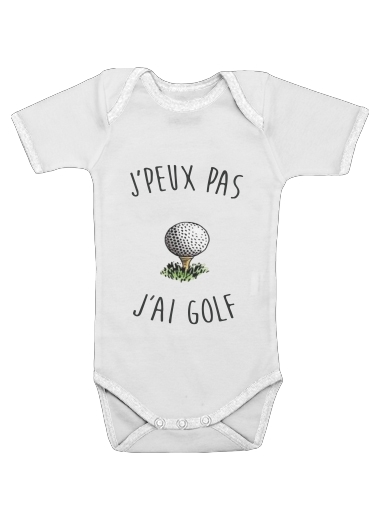  Je peux pas jai golf for Baby short sleeve onesies