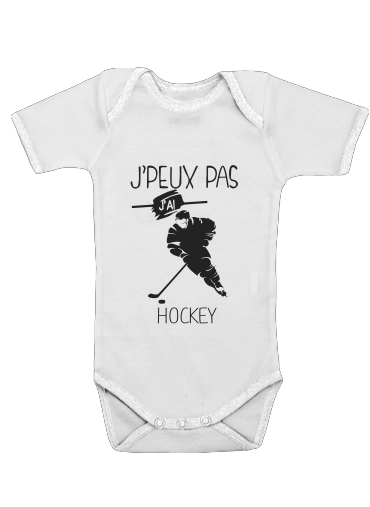  Je peux pas jai hockey sur glace for Baby short sleeve onesies