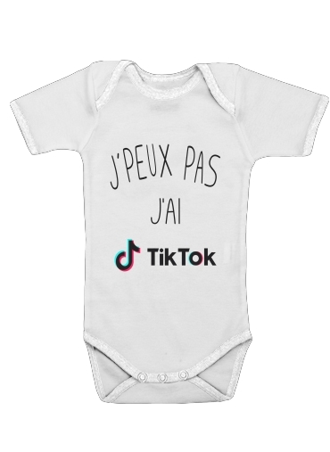 Baby short sleeve onesies for Je peux pas jai Tiktok