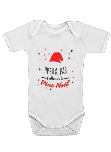  Je peux pas jattends le pere noel for Baby short sleeve onesies