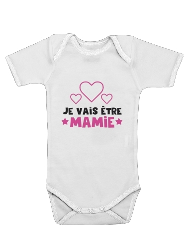  Je vais etre mamie for Baby short sleeve onesies