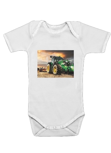  John Deer tractor Farm for Baby short sleeve onesies