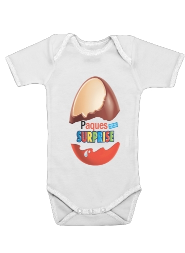  Joyeuses Paques Inspired by Kinder Surprise for Baby short sleeve onesies