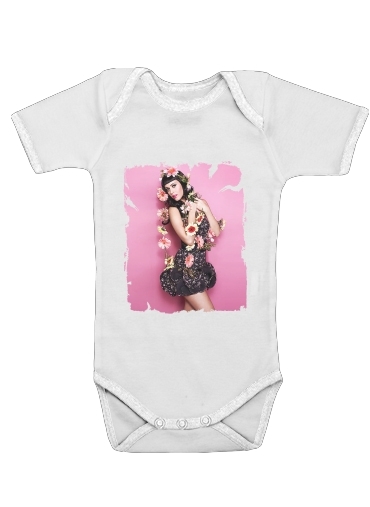  Katty perry flowers for Baby short sleeve onesies