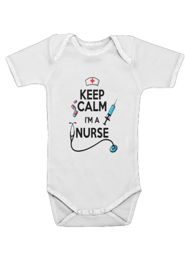  Keep calm I am a nurse for Baby short sleeve onesies