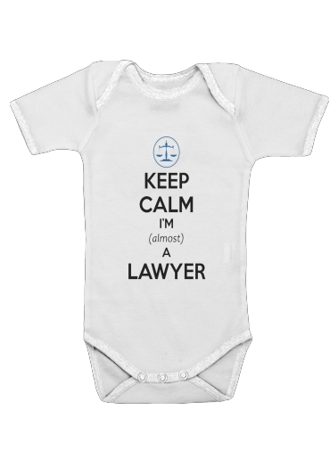  Keep calm i am almost a lawyer for Baby short sleeve onesies