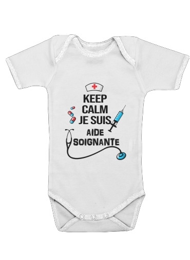  Keep calm je suis aide soignante for Baby short sleeve onesies