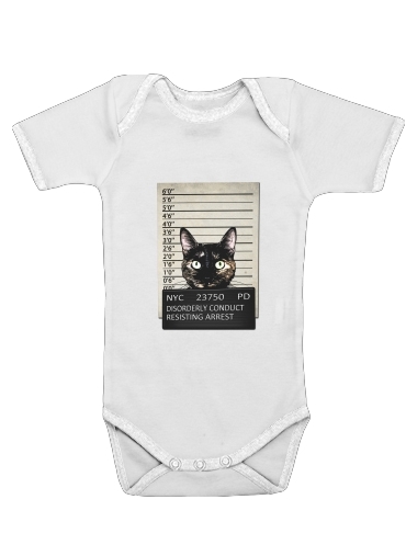  Kitty Mugshot for Baby short sleeve onesies