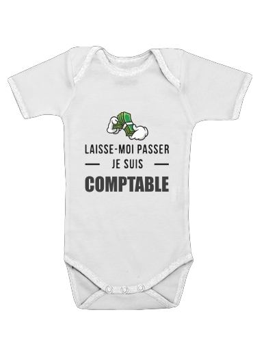  Laisse moi passer je suis comptable for Baby short sleeve onesies