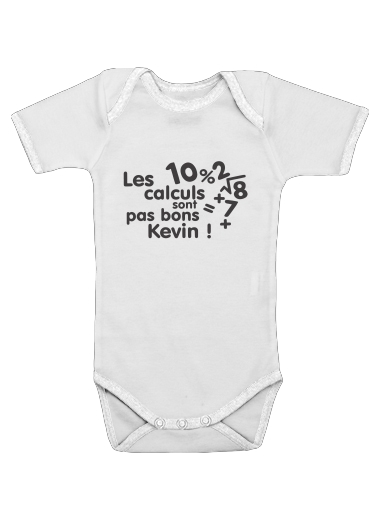  Les calculs ne sont pas bon Kevin for Baby short sleeve onesies