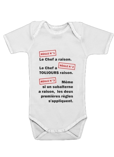  Les regles du chef for Baby short sleeve onesies
