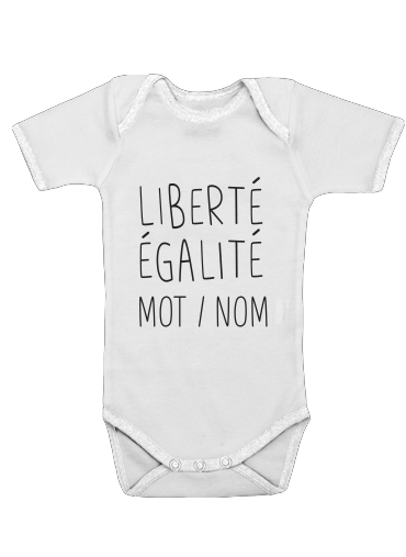  Liberte Egalite Personnalisable for Baby short sleeve onesies