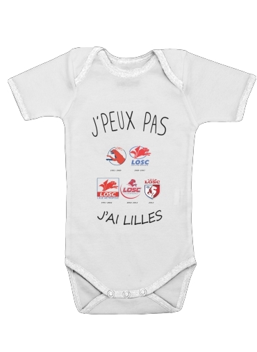  Lilles Losc Maillot Football for Baby short sleeve onesies