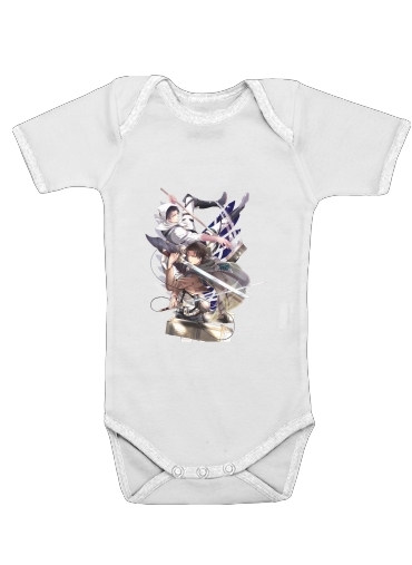  Livai Attack on Titan for Baby short sleeve onesies