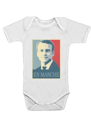  Macron Propaganda En marche la France for Baby short sleeve onesies