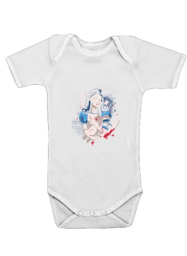  Madness in Wonderland for Baby short sleeve onesies