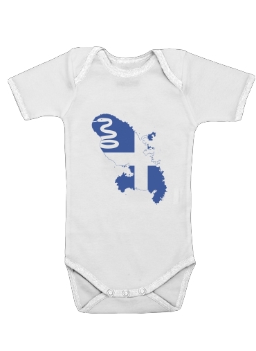  Martinique Flag for Baby short sleeve onesies