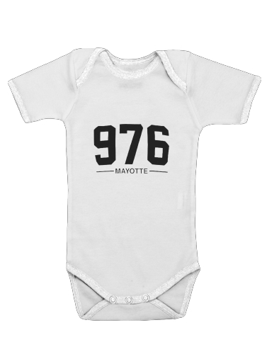  Mayotte Carte 976 for Baby short sleeve onesies