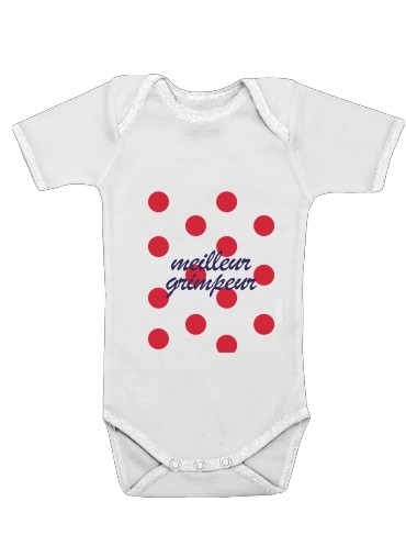  Meilleur grimpeur Pois rouge for Baby short sleeve onesies
