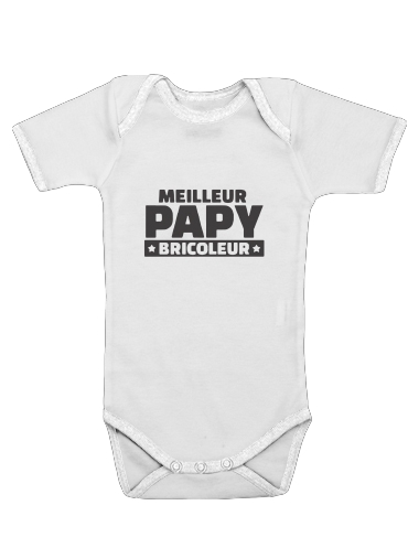  Meilleur papy bricoleur for Baby short sleeve onesies