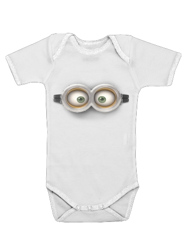 Baby short sleeve onesies for minion 3d 
