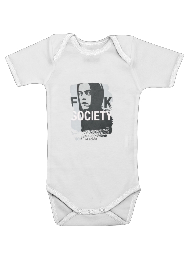  Mr Robot Fuck Society for Baby short sleeve onesies