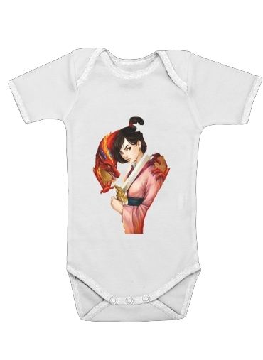  Mulan Warrior Princess for Baby short sleeve onesies