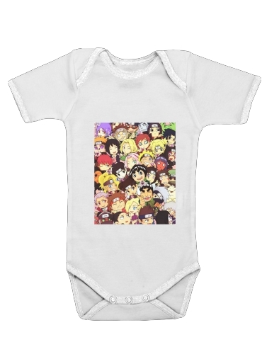  Naruto Chibi Group for Baby short sleeve onesies
