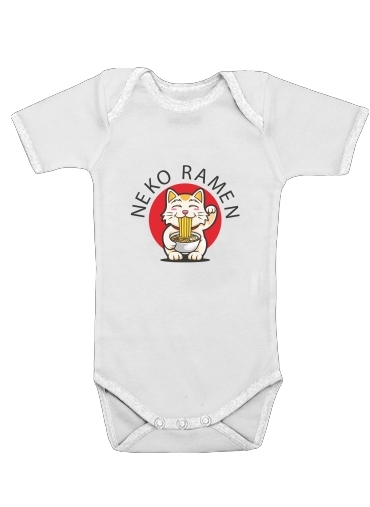  Neko Ramen Cat for Baby short sleeve onesies