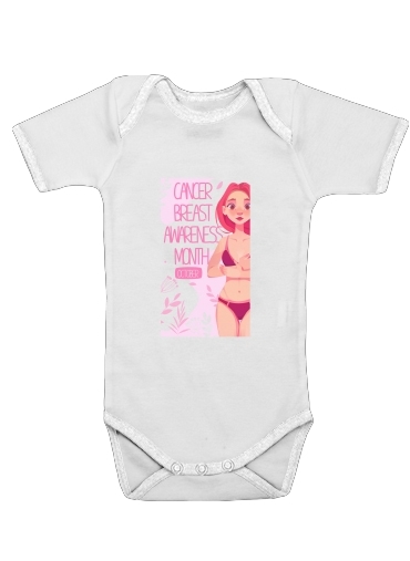  October breast cancer awareness month for Baby short sleeve onesies