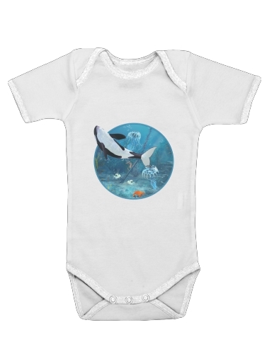  Orca II for Baby short sleeve onesies