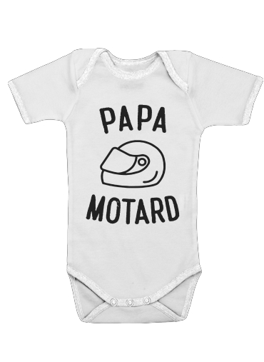  Papa Motard Moto Passion for Baby short sleeve onesies