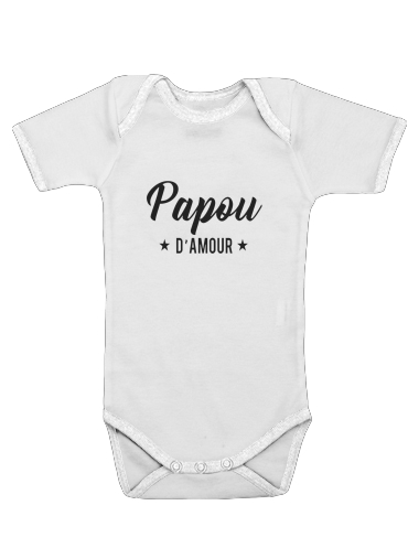  Papou damour for Baby short sleeve onesies