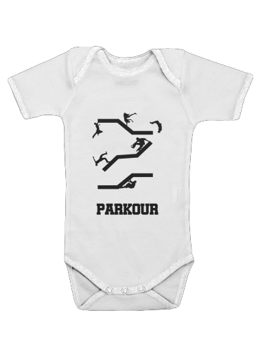  Parkour for Baby short sleeve onesies