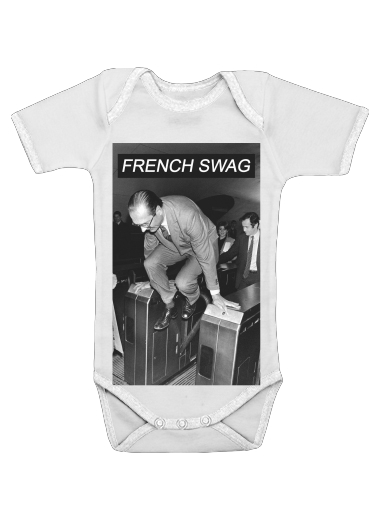  President Chirac Metro French Swag for Baby short sleeve onesies