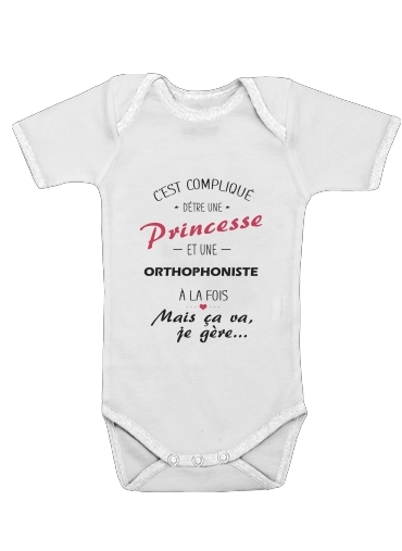  Princesse et orthophoniste for Baby short sleeve onesies