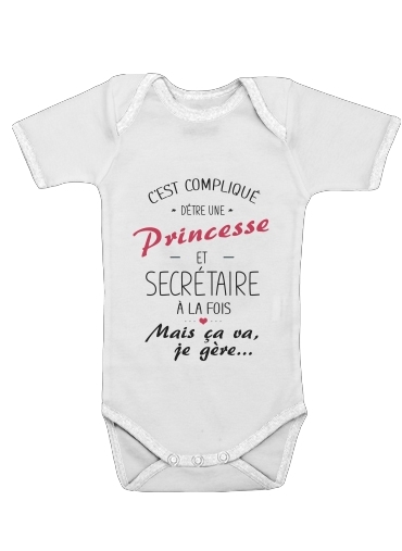  Princesse et secretaire for Baby short sleeve onesies