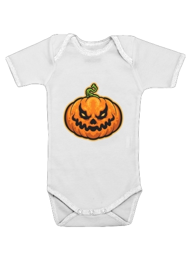  Scary Halloween Pumpkin for Baby short sleeve onesies