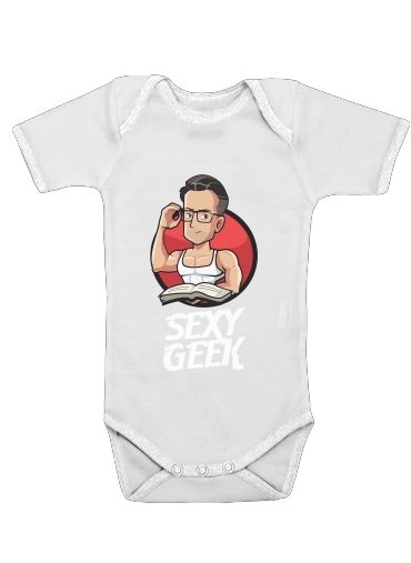  Sexy geek for Baby short sleeve onesies