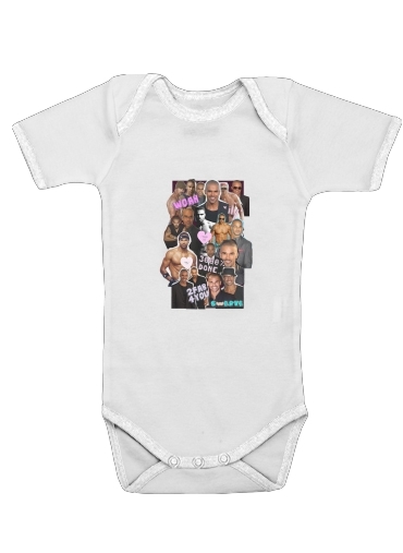  Shemar Moore collage for Baby short sleeve onesies